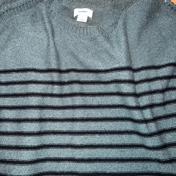 green with black stripes sweater - Picture 1 of 2